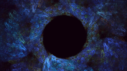 3D manual rendering abstract round light background. Its not AI Generatd illustration.