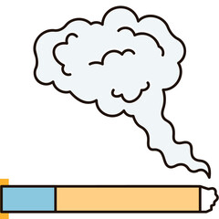 Cigarette Smoke Sticker