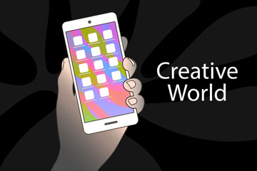 mobile phone in hand