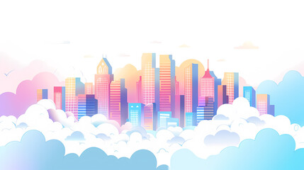 Fototapeta premium city skyline