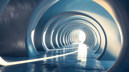 Obraz premium light tunnel in the tunnel