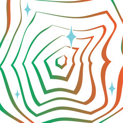 Abstract background with gradient colors and sparkling stars. Abstract striped background