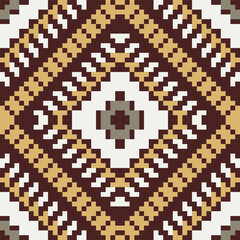Traditional Geometric Islamic Patternfolk Embroidery, Aztec Geometric Ornament Print. Design for Carpet, Wallpaper, Clothing, Wrapping, Fabric
