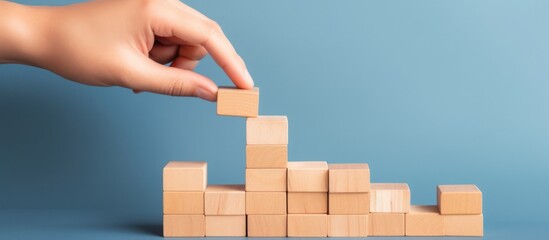 Hand Building a Wooden Block Structure