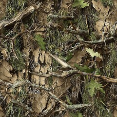 Mossy Oak Tree Bark Camo Hunting Texture, Seamless Pattern