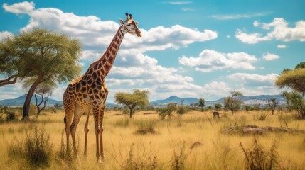 Obraz premium Giraffe in the African Savanna