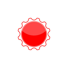 Button design element icon isolated on transparent background