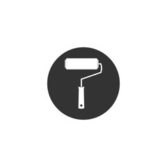 Paint roller, brush icon isolated on transparent background