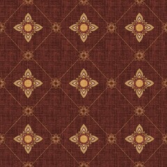 Knitting pattern with snowflakes on red backgroundTitle	
Vector abstract geometric floral seamless pattern. Subtle dark blue background. Simple minimal oriental ornament. Elegant texture with small di