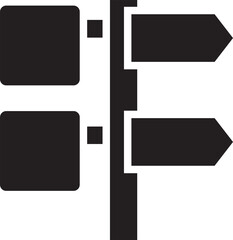 Fototapeta premium Street Signpost Icon