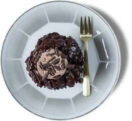 Chocolate Cake with Cream Topping