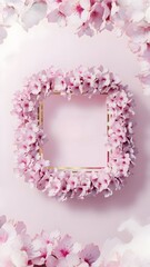 Obraz premium Background Frame Sakura Flower