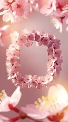 Obraz premium Background Frame Sakura Flower