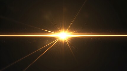 Golden Glimmer: A Playful Abstract Light Show