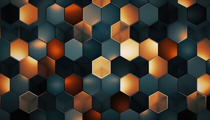 Modern Pattern Geometric, techie hexagonal based texture