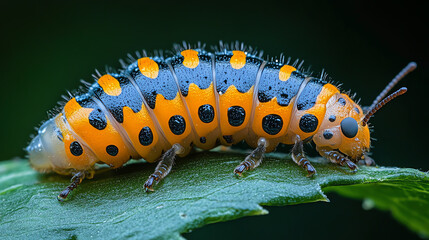 Fototapeta premium Firefly Larvae feed on slugs and snails, acting as a natural pest control