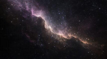 Fototapeta premium 3d abstract space sky with stars and nebula Background Generative AI