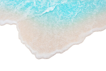 Obraz premium Beach , topview, on white background 