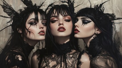 Breaking the Mold: Three Women with Edgy Gothic Style