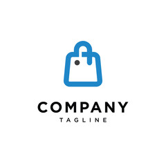 Simple Shopping Bag logo icon vector