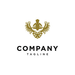 Obraz premium Viking Angel wings logo icon vector