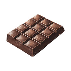 Obraz premium Detailed Illustration of a Chocolate Bar