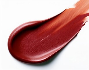 Obraz premium The color of the liquid lipstick foundation is red tone.