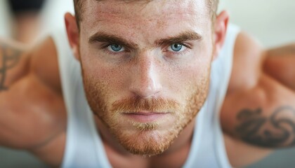 Obraz premium Fitness training tailored for men, targeting strength and endurance