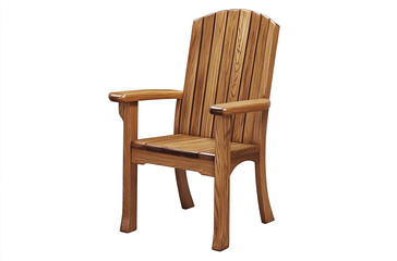The Amish solid oak dining chair with armrests has an attractive and warm finish