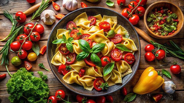 Delicious panigacci served with fresh ingredients, ideal for Italian cuisine and culinary delights