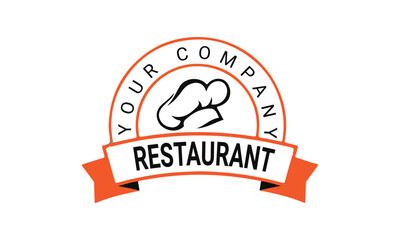 Creative restaurant logo design template