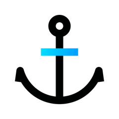 Anchor icon. anchor, sailing, navy, harbor, marine, ship. Vector icon illustration