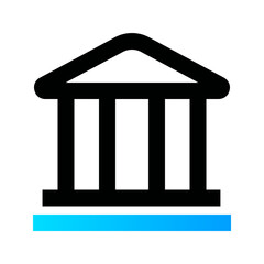 Bank icon. bank, finance, money, business, payment, building. Vector icon illustration