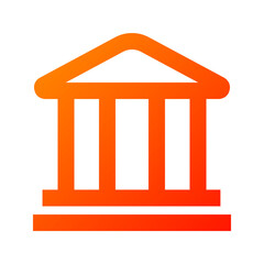Bank icon. bank, finance, money, business, payment, building. Vector icon illustration