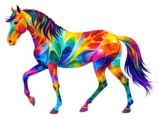 Obraz premium Elegant Horse Silhouette SVG Design for Crafting, Graphic Projects, and Digital Art Creations