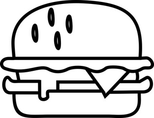 Burger line icon