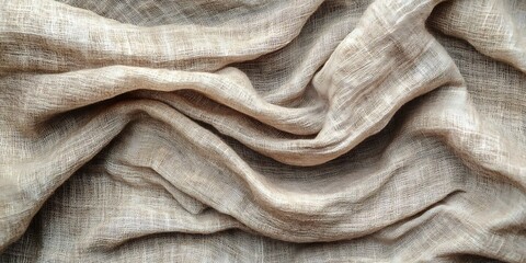 Obraz premium Soft, textured fabric with gentle folds and layers.