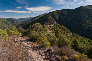 Village perche de THines dans les Cevennes ardechoises