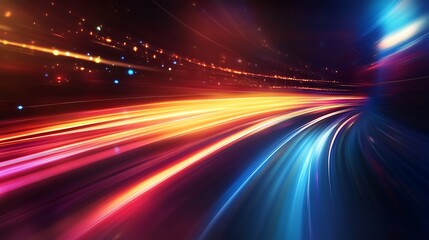 Abstract Light Trails: A Blast of Speed