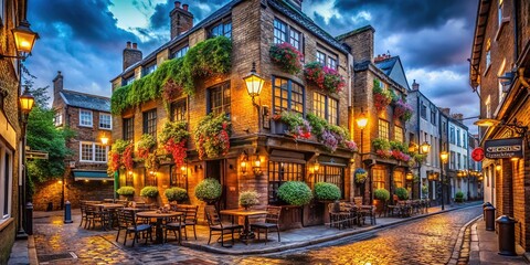 Historic Ye Olde Cheshire Cheese Pub in London with Traditional Architecture and Cozy Atmosphere