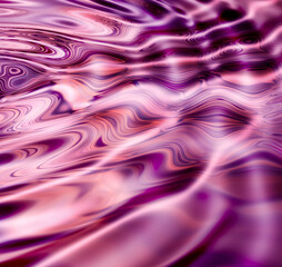 Obraz premium Abstract, colorful and texture with design, flow and retro patterns with waves, creativity and vintage. Empty, blurry and water with transformations, liquid and prism with artistic, trendy and shine