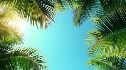 Fototapeta premium Palm Trees Canopy