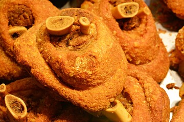 Thai food, crispy fried pork leg