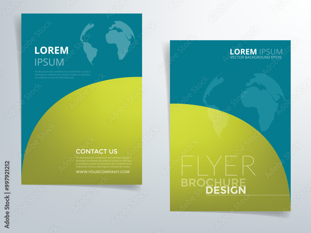 Aufkleber header flyer business brochure vector graphic with space for text and message design