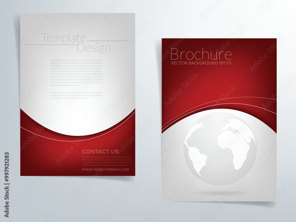 Aufkleber header flyer business brochure vector graphic with space for text and message design