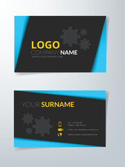 Business card flyer business brochure vector graphic with space for text and message design