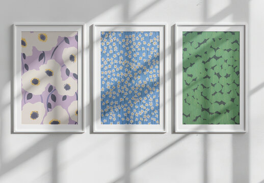 Interior White Photo Frame Mockup With Generative AI