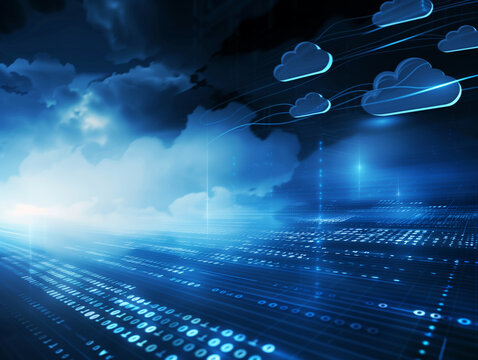 Cloud solutions - An abstract representation of cloud computing
