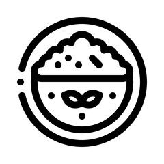 Omelette line icon