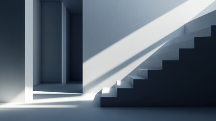 Fototapeta premium The simple arrangement of planes and light gives the design a rare architectural quality